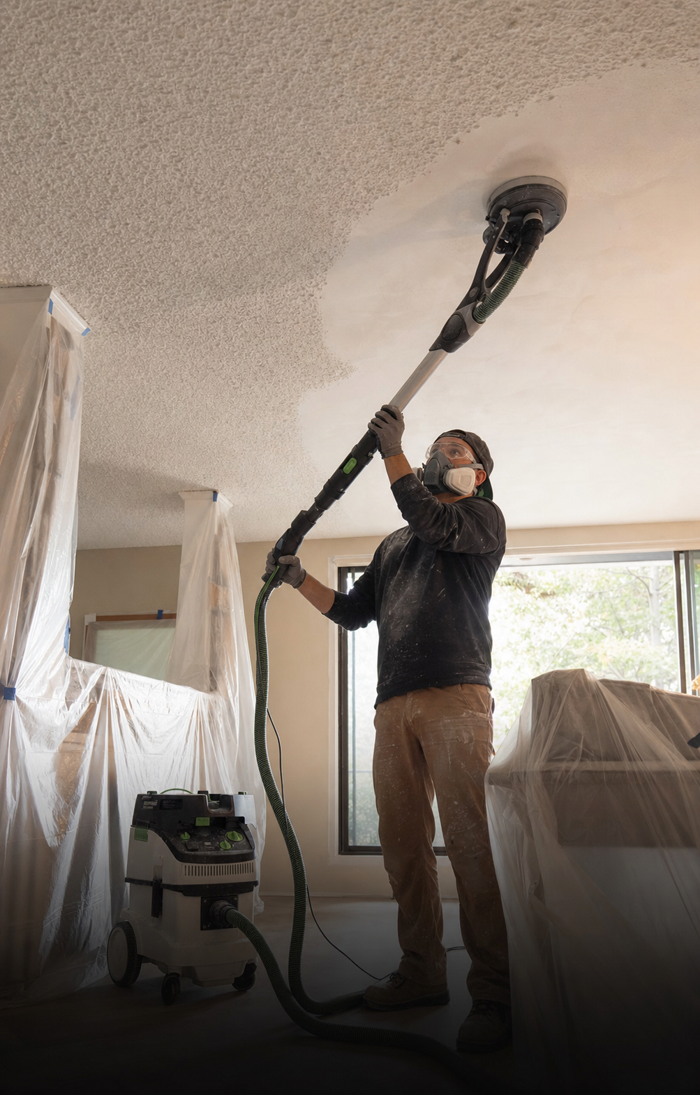Popcorn Ceiling Removal renovation service